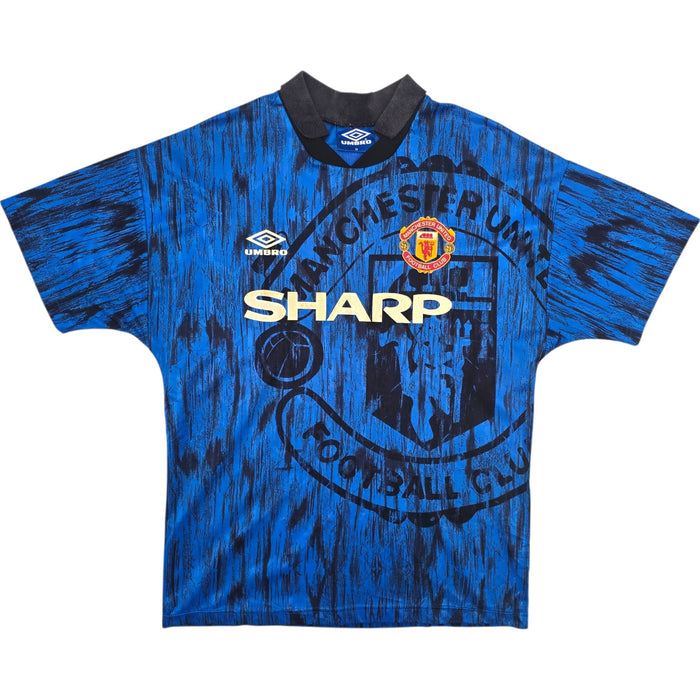1992/93 Manchester United Away Football Shirt (M) Umbro - Football Finery - FF307037