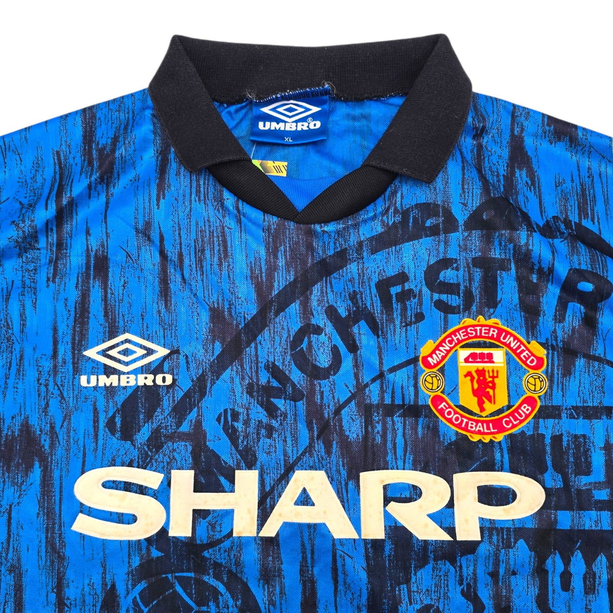 1992/93 Manchester United Away Football Shirt (XL) Umbro - Football Finery - FF307062