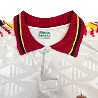 1992/94 Belgium Away Football Shirt (L) Diadora 7 Van Der Elst - Football Finery - FF303994