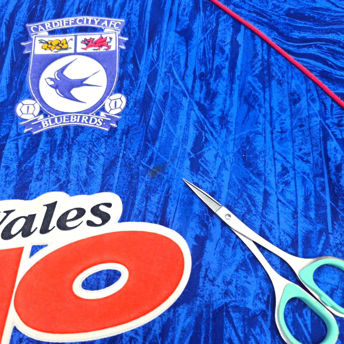 1992/94 Cardiff City Home Football Shirt (L) Bluebird - Football Finery - FF301323