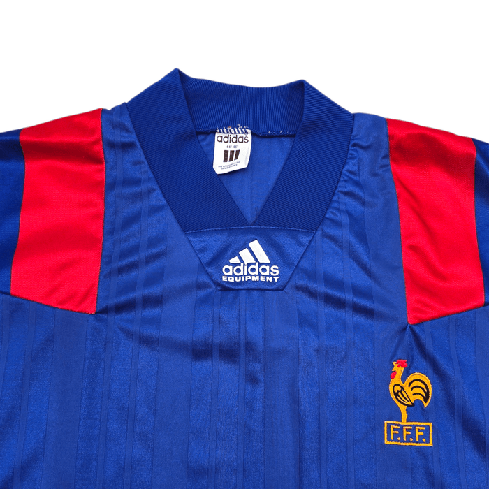1992/94 France Home Football Shirt (XL) Adidas - Football Finery - FF304438