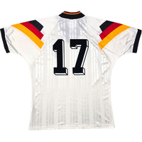 1992/94 Germany Home Football Shirt (L) Adidas #17 (Effenberg) - Football Finery - FF307076