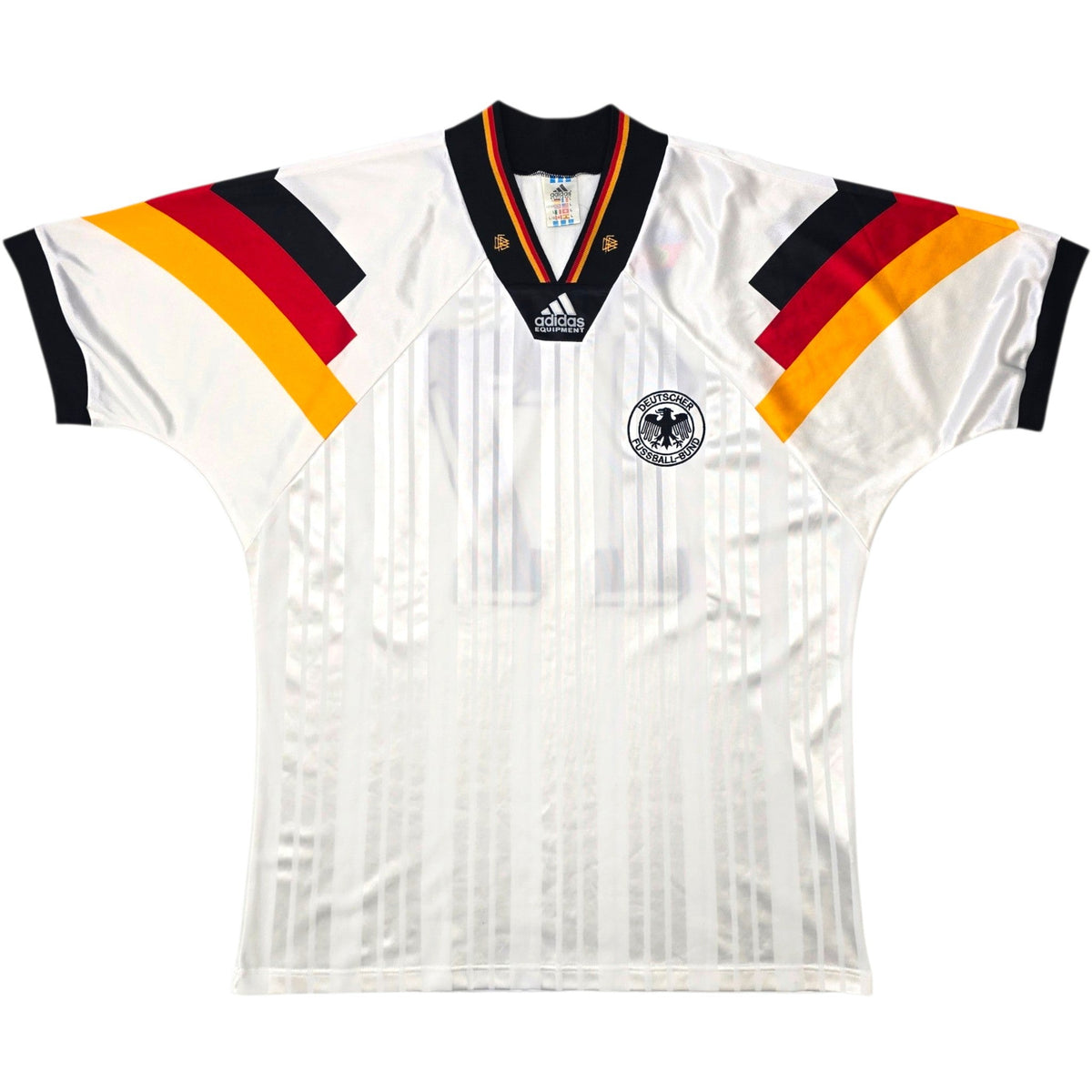 1992/94 Germany Home Football Shirt (L) Adidas #17 (Effenberg) - Football Finery - FF307076