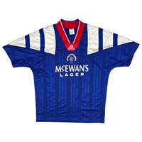 1992/94 Glasgow Rangers Home Football Shirt (M) Adidas - Football Finery - FF300382