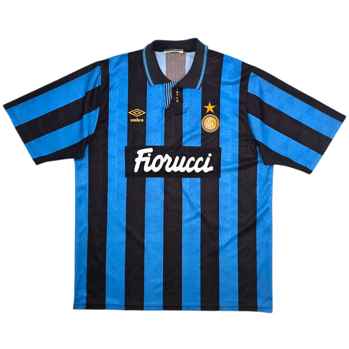 1992/94 Inter Milan Home Football Shirt (L) Umbro - Football Finery - FF306069
