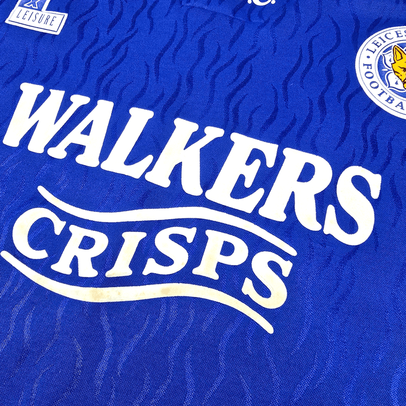 1992/94 Leicester City Home Football Shirt (XL) Fox Leisure - Football Finery - FF301943