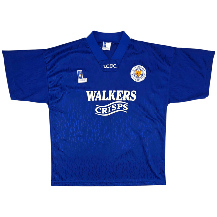 1992/94 Leicester City Home Football Shirt (XL) Fox Leisure - Football Finery - FF301943