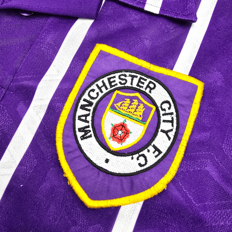 1992/94 Manchester City Away Football Shirt (L) Umbro - Football Finery - FF300175