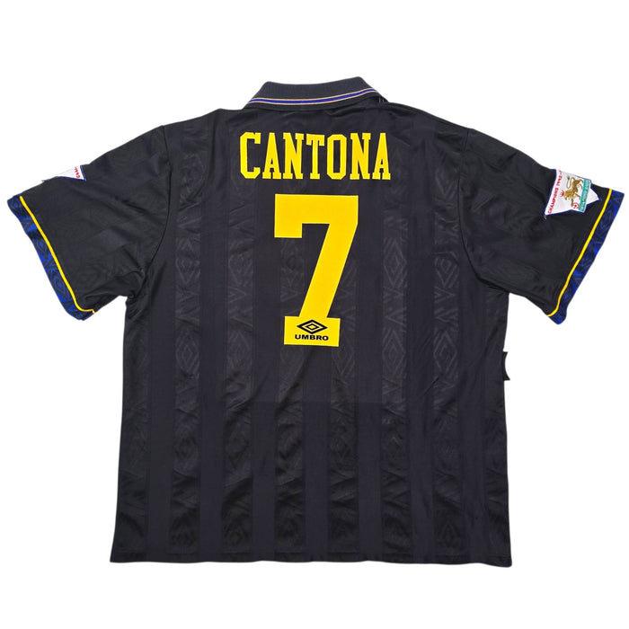 1992/94 Manchester United Away Football Shirt (2XL) Umbro 7 Cantona - Football Finery - FF306319A