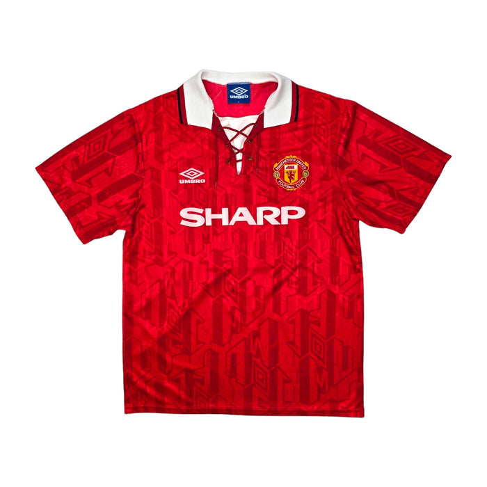 1992/94 Manchester United Home Football Shirt (L) Umbro #11 Giggs - Football Finery - FF203988