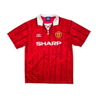 1992/94 Manchester United Home Football Shirt (L) Umbro #11 Giggs - Football Finery - FF203988