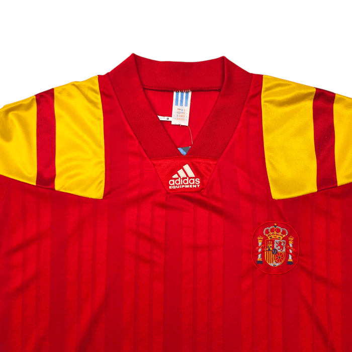 1992/94 Spain Home Football Shirt (L) Adidas - Football Finery - FF304402