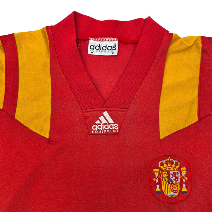 1992/94 Spain Home Football Shirt (M) Adidas - Football Finery - FF203979