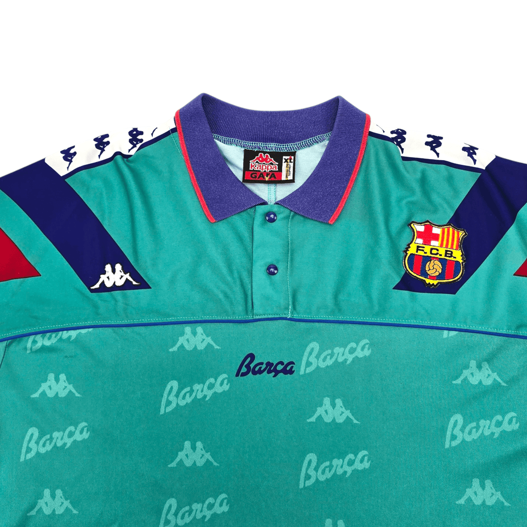1992/95 Barcelona Away Football Shirt (XL) Kappa – Football Finery