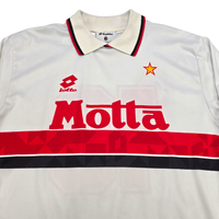 1993/94 AC Milan Away Football Shirt (M) Lotto 10 (Savicevic) - Football Finery - FF301192