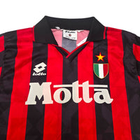 1993/94 AC Milan Home Football Shirt (L) Lotto 11 - Football Finery - FF306671