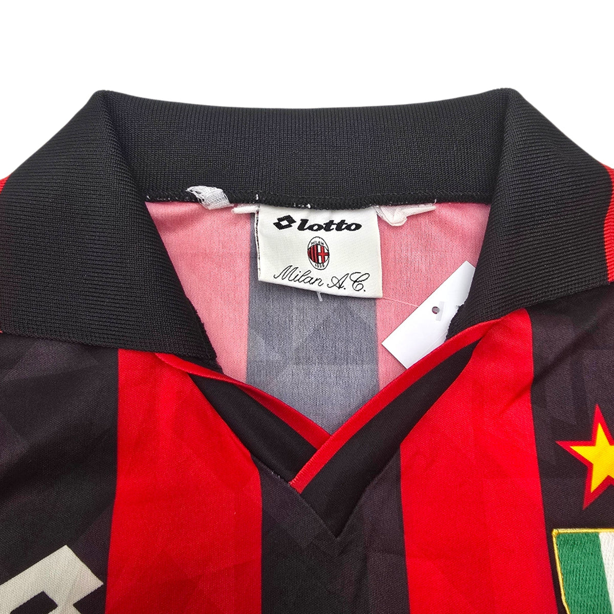 1993/94 AC Milan Home Football Shirt (L) Lotto 11 - Football Finery - FF306671