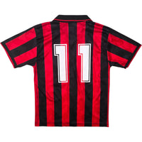 1993/94 AC Milan Home Football Shirt (L) Lotto 11 - Football Finery - FF306671