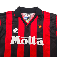 1993/94 AC Milan Home Football Shirt (M) Lotto - Football Finery - FF301802