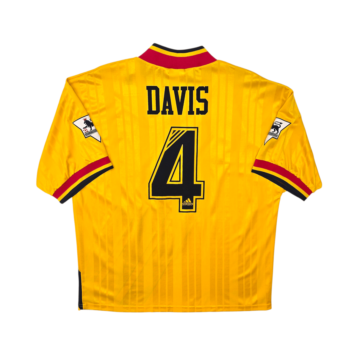 1993/94 Arsenal Away Football Shirt (XL) Adidas 5 Davis - Football Finery - FF303464