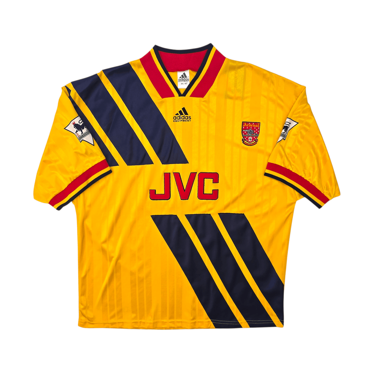 1993/94 Arsenal Away Football Shirt (XL) Adidas 5 Davis - Football Finery - FF303464
