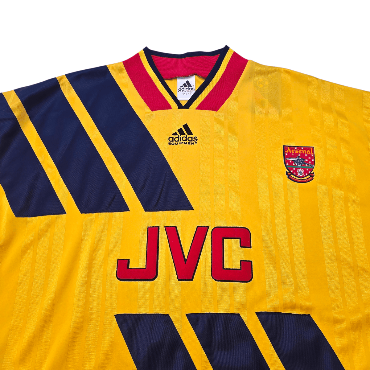 1993/94 Arsenal Away Football Shirt (XL) Adidas 5 Davis - Football Finery - FF303464