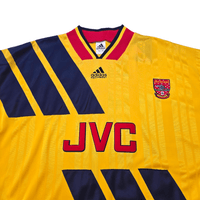 1993/94 Arsenal Away Football Shirt (XL) Adidas 5 Davis - Football Finery - FF303464