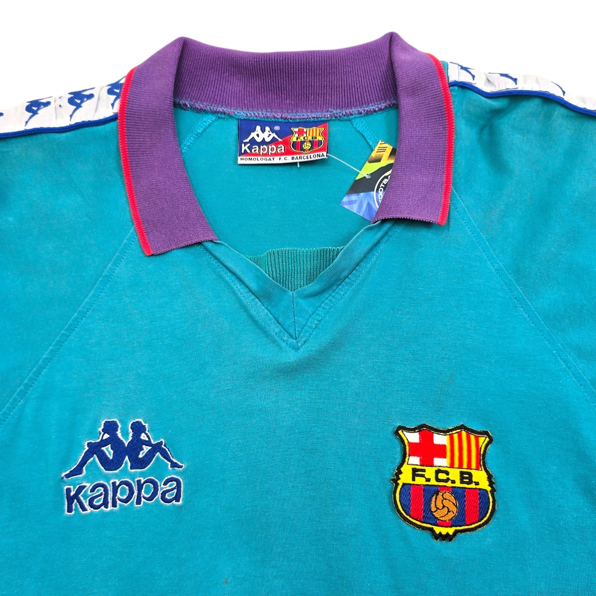 1993/94 Barcelona Training Top (M) Kappa - Football Finery - FF306345