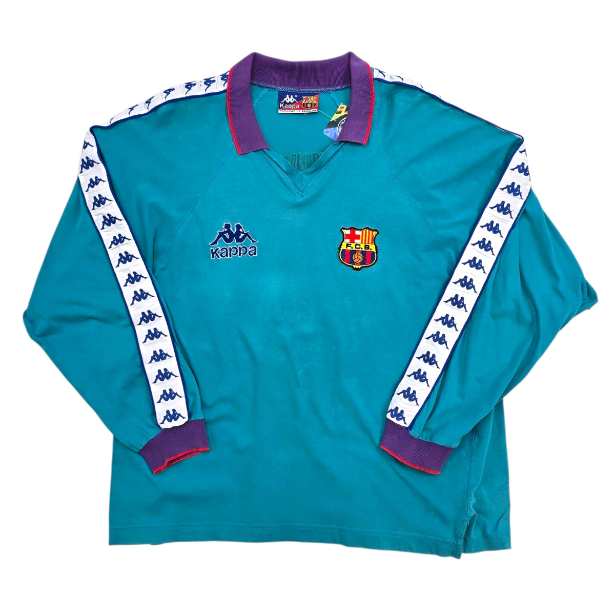 1993/94 Barcelona Training Top (M) Kappa - Football Finery - FF306345