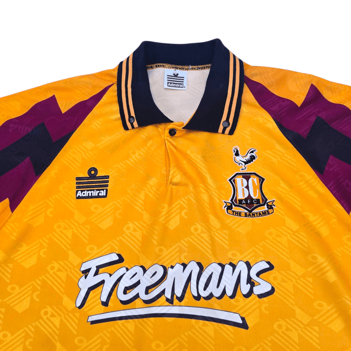 1993/94 Bradford City Home Football Shirt (S) Admiral - Football Finery - FF301324