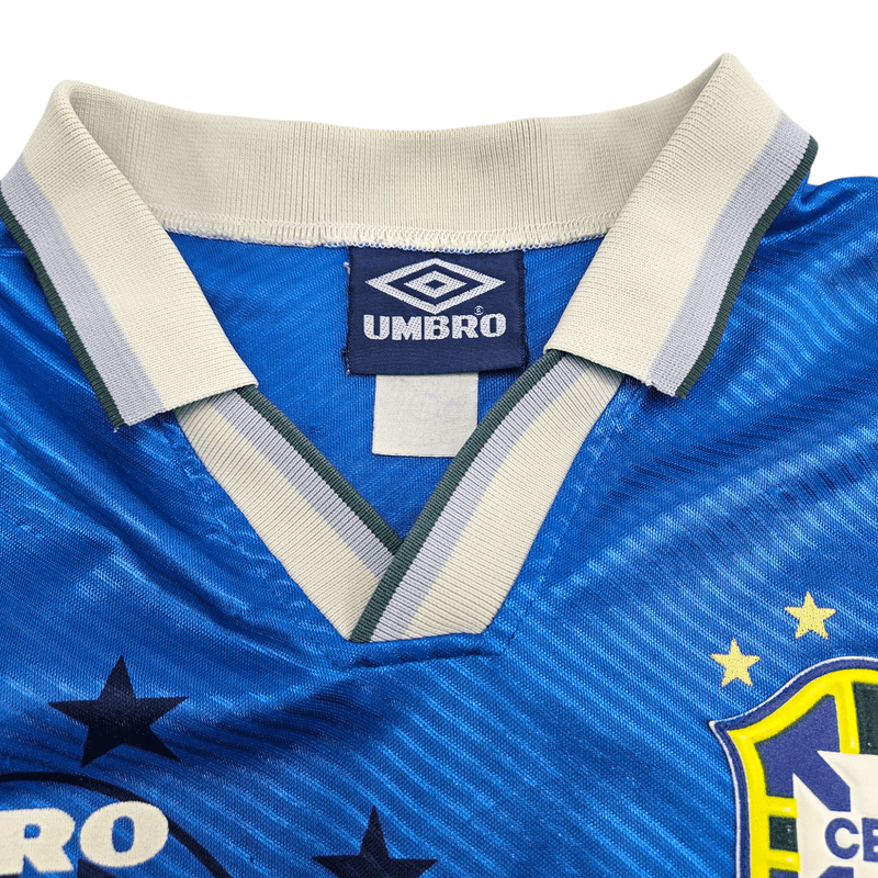1993/94 Brazil Away Football Shirt (L) Umbro - Football Finery - FF204582