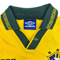 1993/94 Brazil Home Football Shirt (L) Umbro - Football Finery - FF306339