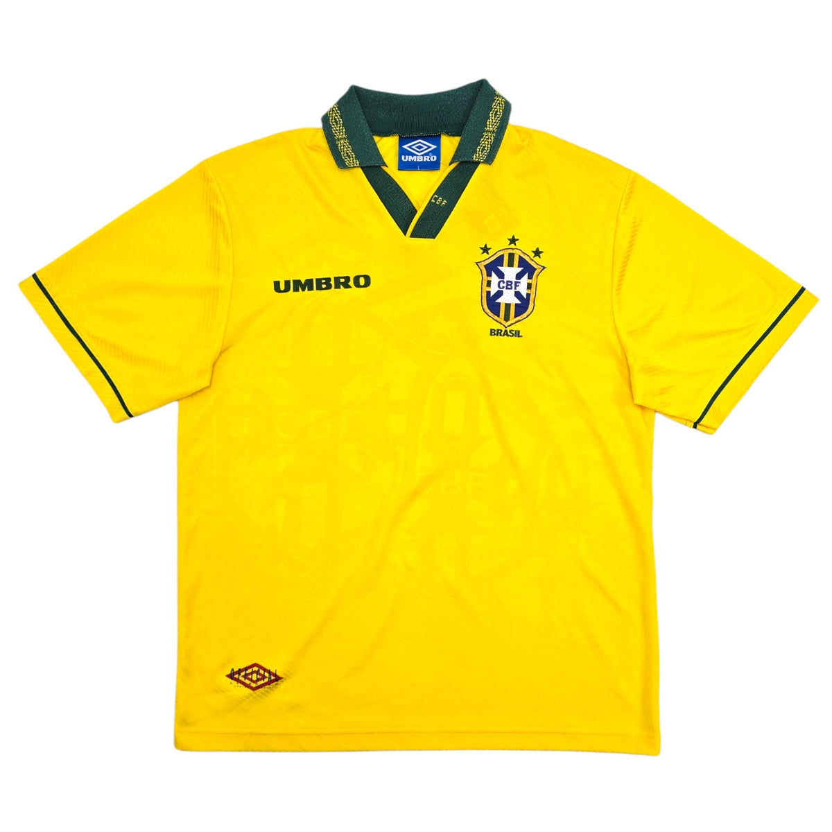 1993/94 Brazil Home Football Shirt (L) Umbro - Football Finery - FF306339