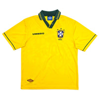 1993/94 Brazil Home Football Shirt (L) Umbro - Football Finery - FF306339