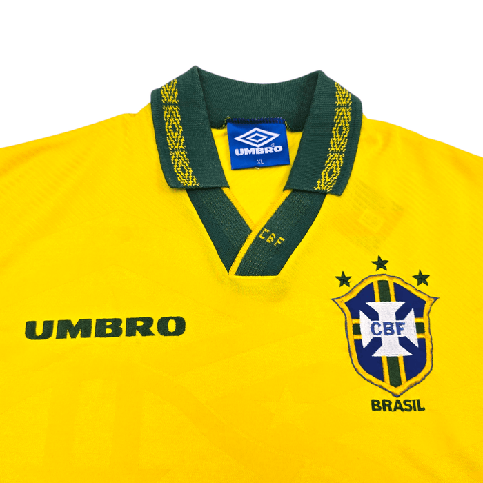 1993/94 Brazil Home Football Shirt (XL) Umbro - Football Finery - FF305245