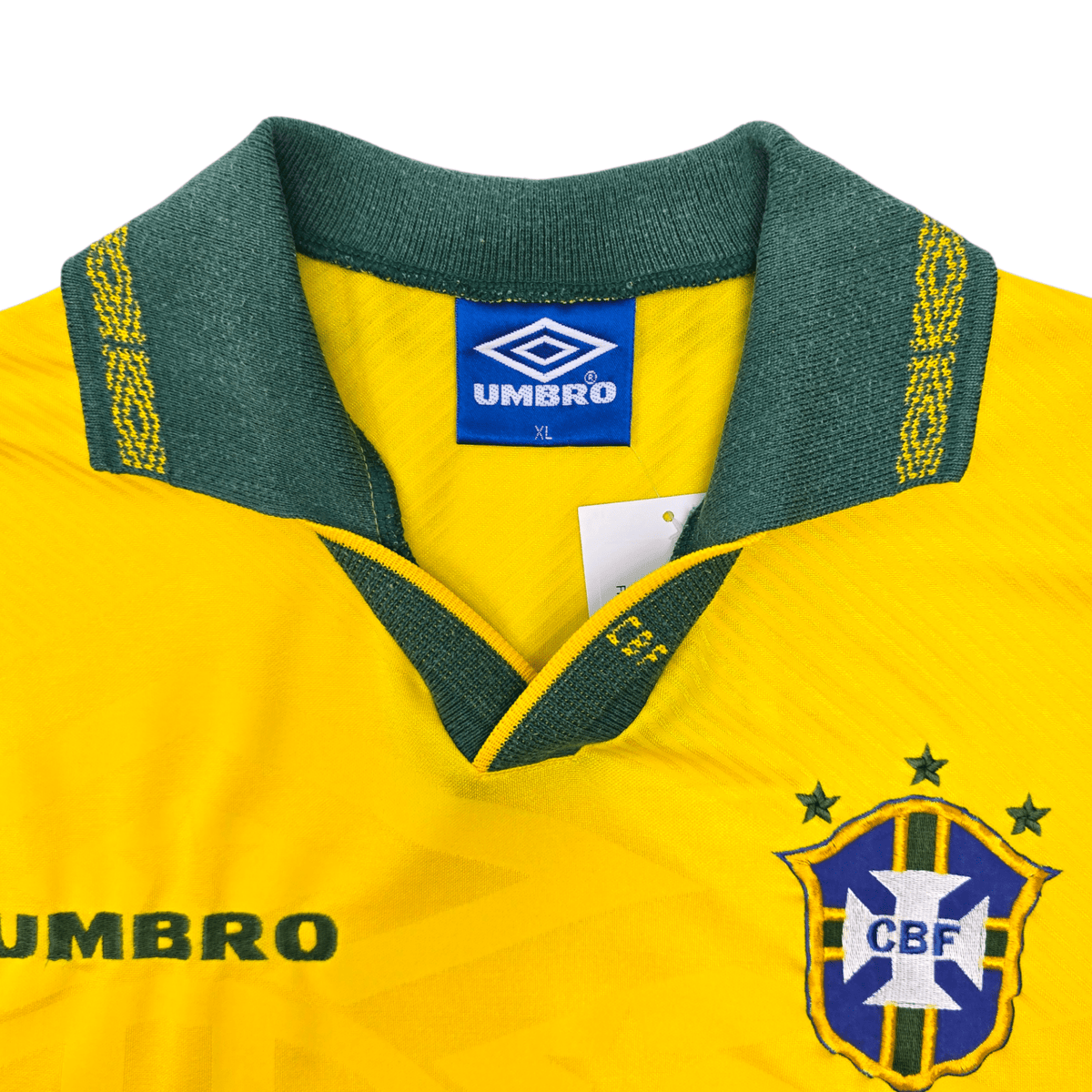 1993/94 Brazil Home Football Shirt (XL) Umbro – Football Finery
