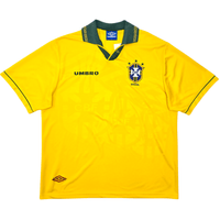 1993/94 Brazil Home Football Shirt (XL) Umbro - Football Finery - FF305246