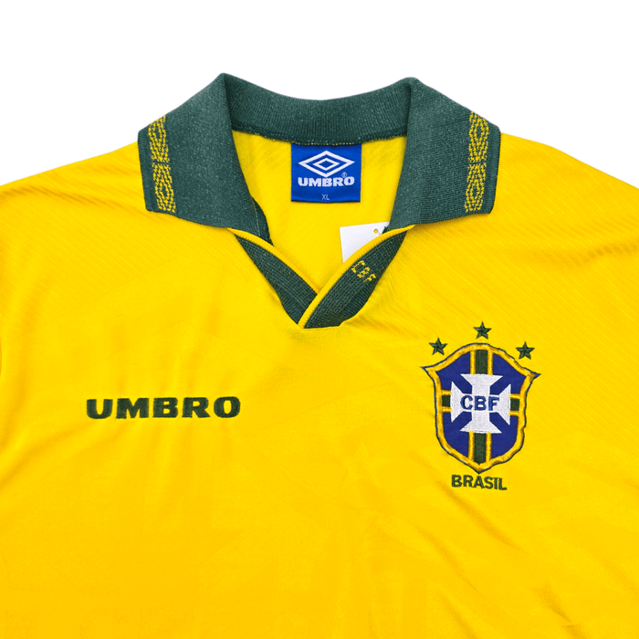 1993/94 Brazil Home Football Shirt (XL) Umbro - Football Finery - FF305246