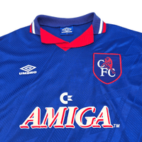 1993/94 Chelsea Home Football Shirt (M) Umbro #20 Hoddle - Football Finery - FF300340