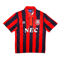 1993/94 Everton Away Football Shirt (M) Umbro 17 Limpar - Football Finery - FF303051
