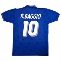 1993/94 Italy Home Football Shirt (L) Diadora #10 R. Baggio - Football Finery - FF306938