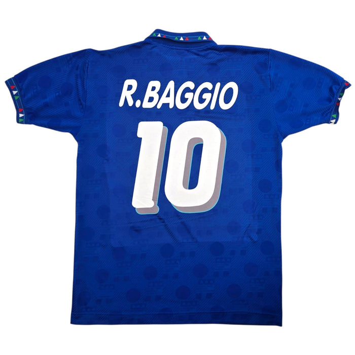 1993/94 Italy Home Football Shirt (L) Diadora #10 R. Baggio - Football Finery - FF306938