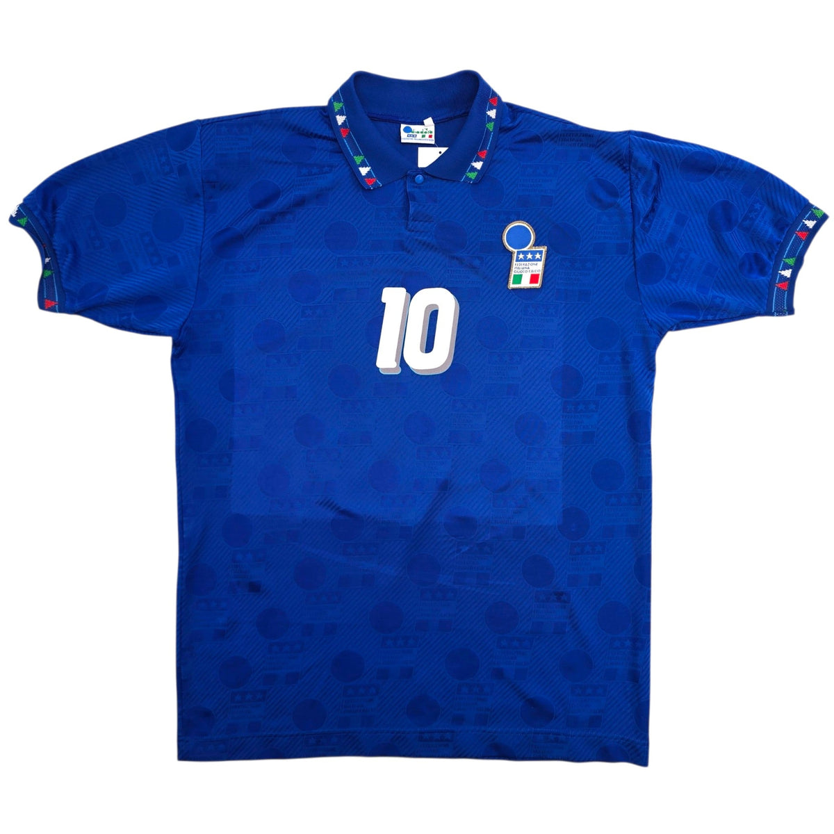 1993/94 Italy Home Football Shirt (L) Diadora #10 R. Baggio - Football Finery - FF306938