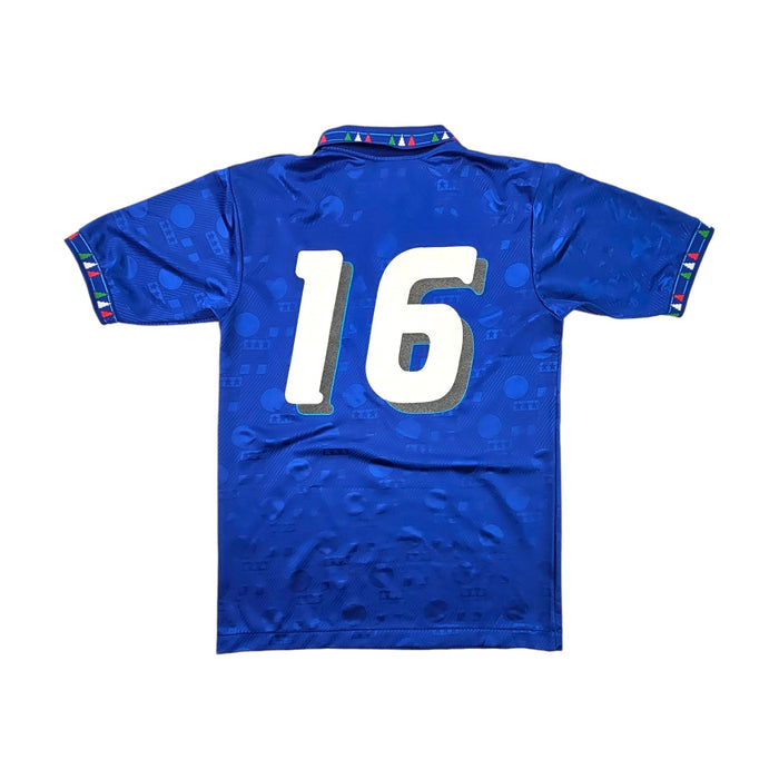 1993/94 Italy Home Football Shirt (L) Diadora #16 (Donadoni) - Football Finery - FF203498