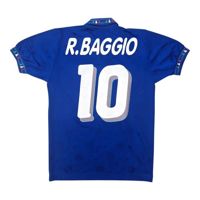 1993/94 Italy Home Football Shirt (S) Diadora 10 R. Baggio - Football Finery - FF304251
