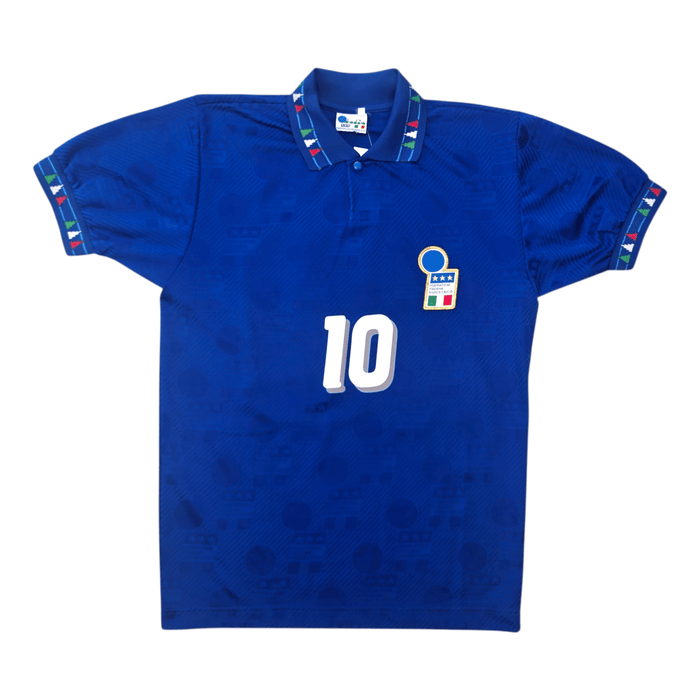 1993/94 Italy Home Football Shirt (S) Diadora 10 R. Baggio - Football Finery - FF304251