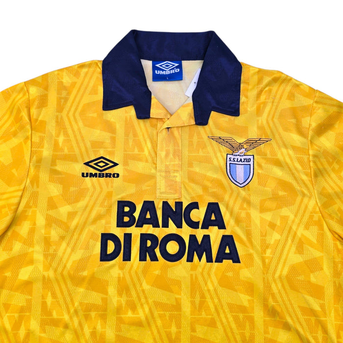1993/94 Lazio Away Football Shirt (L) Umbro - Football Finery - FF307303
