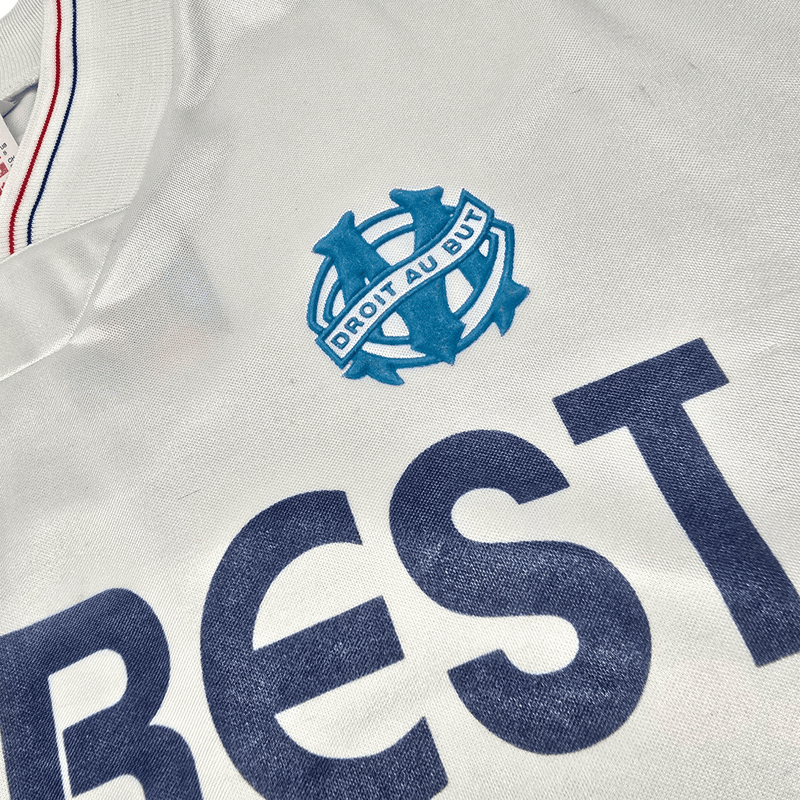 1993/94 Olympique Marseille Home Football Shirt (S) Adidas - Football Finery - FF300457