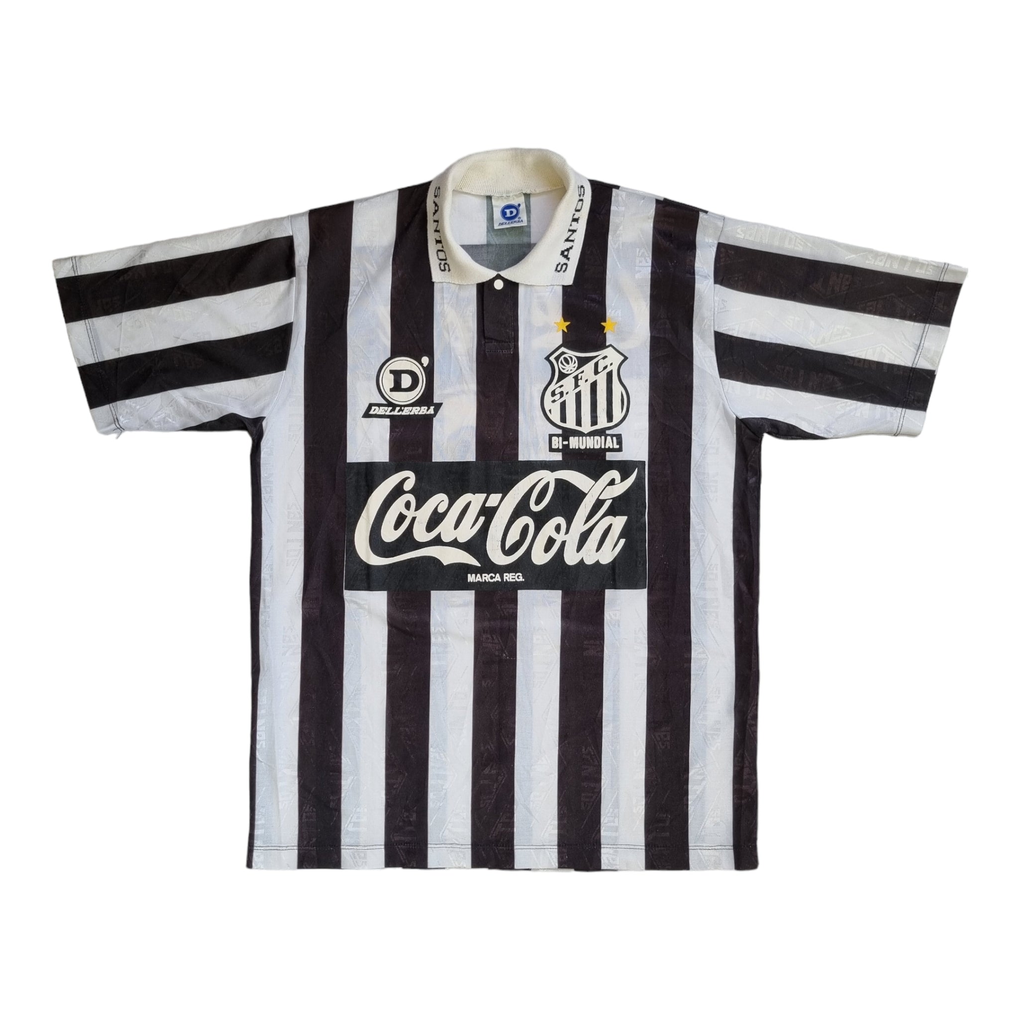 1993 94 Santos Away Football Shirt L Dellerba 10 – Football Finery