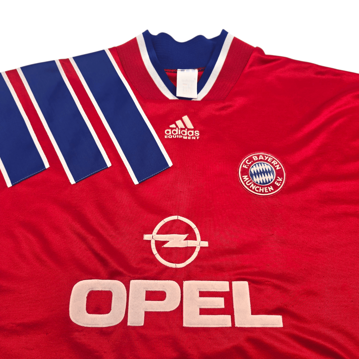 1993/95 Bayern Munich Home Football Shirt (M) Adidas 9 (Papin) - Football Finery - FF303659